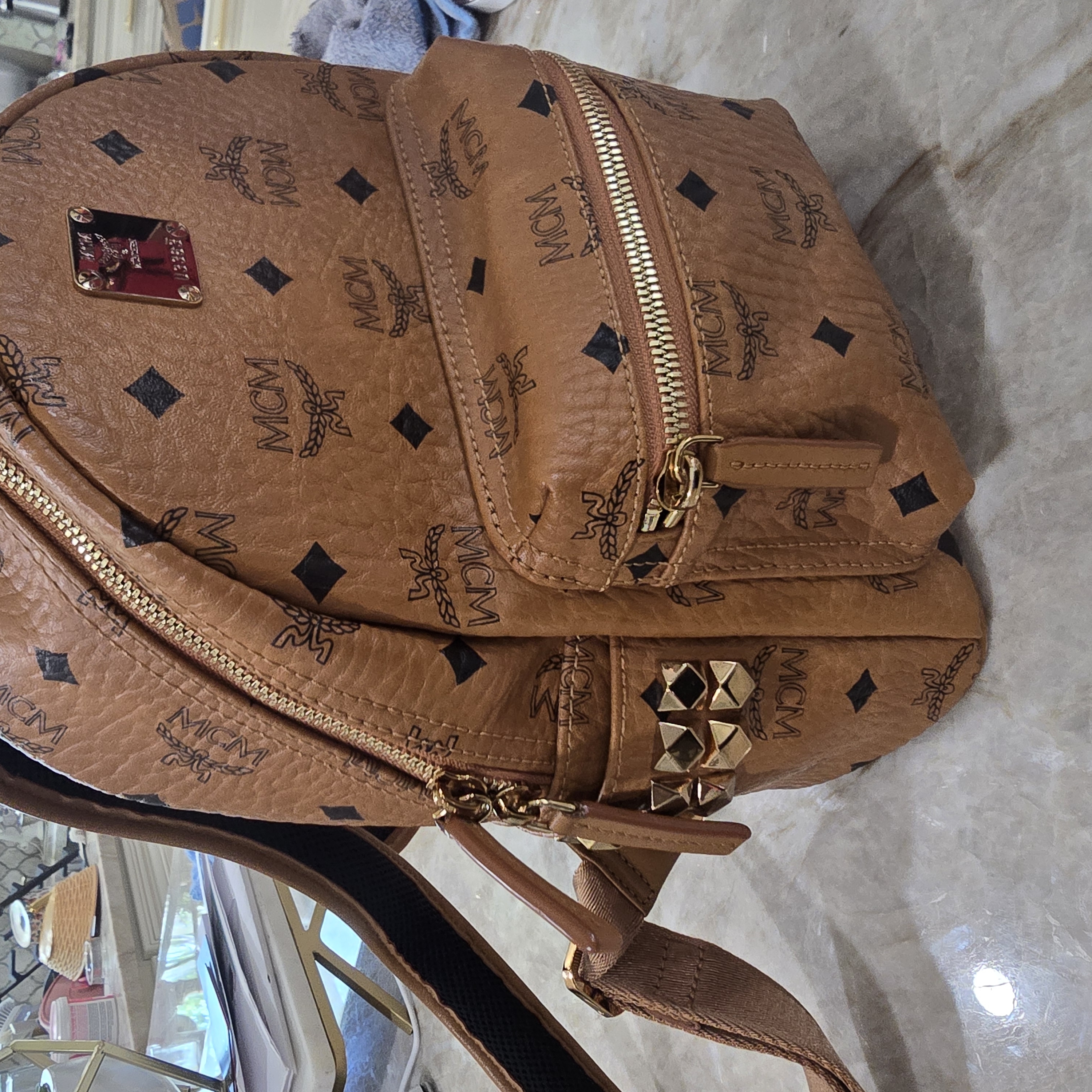 Mcm Brown Backpack